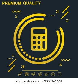 Calculator icon vector illustration - modern design