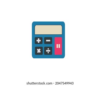 Ilustración del vector de icono de cálculo, diseño plano moderno