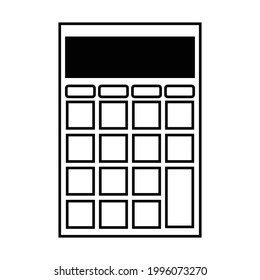 calculator icon vector illustration on white background