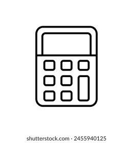 Calculator icon vector illustration. Savings and finances on isolated background. Calculation sign concept.
