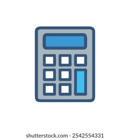 Estilo de Ilustración vectorial del icono de la calculadora