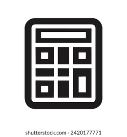 Calculator icon vector illustration symbol design