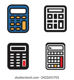 Calculator icon vector illustration symbol design