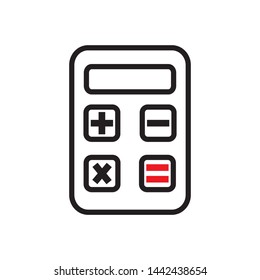 calculator icon vector illustration template