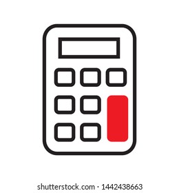 calculator icon vector illustration template