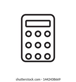 calculator icon vector illustration template