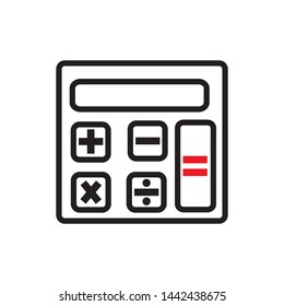 calculator icon vector illustration template