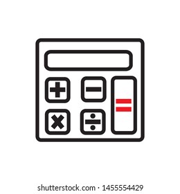 calculator icon vector illustration template