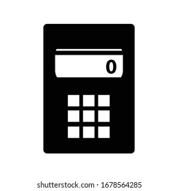 Calculator icon. Vector illustration of a tool for counting.