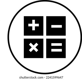 Calculator Icon Vector Illustration trendy style Design on white background..eps