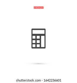 calculator icon, vector illustration. vector illustration. Web design icon