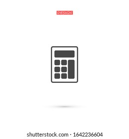 calculator icon, vector illustration. vector illustration. Web design icon
