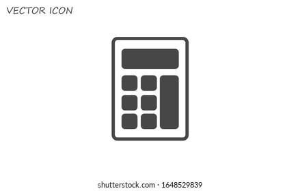 icono de calculadora, ilustración vectorial.ilustración vectorial. Icono de diseño web