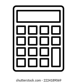 Imagen vectorial de icono de la calculadora. También se puede usar para aplicaciones web, aplicaciones móviles y medios impresos.