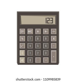 Calculator icon vector isolated button design sign illustration