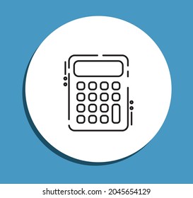 Calculator icon vector, isolated   EPS10
