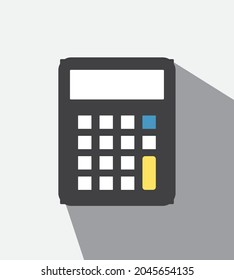 Vector de icono de la calculadora, aislado   EPS10