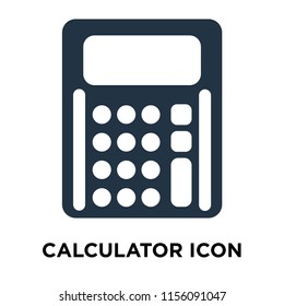 Calculator icon vector isolated on white background, Calculator transparent sign