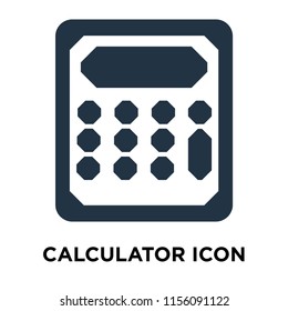 Calculator icon vector isolated on white background, Calculator transparent sign