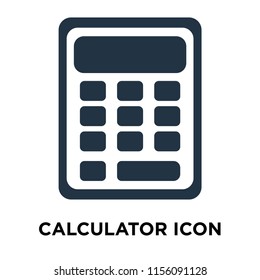 Calculator icon vector isolated on white background, Calculator transparent sign