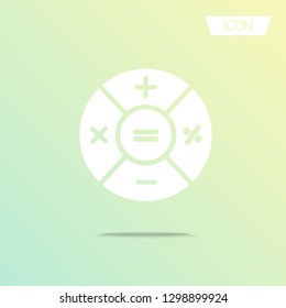 Calculator icon vector isolated on background