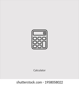 calculator icon vector isolated on white background