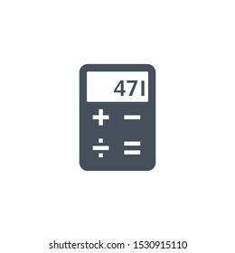 Calculator icon, Vector Isolated simple flat illustration.