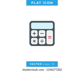 Calculator Icon Vector Logo Design Template.