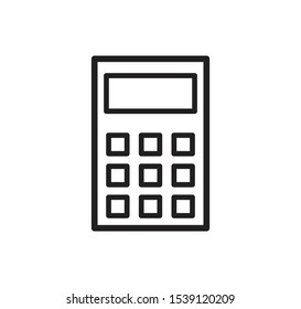 Calculator icon vector logo illustration