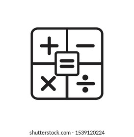 Calculator icon vector logo illustration