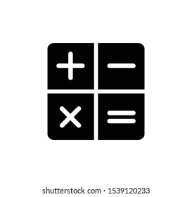 Calculator icon vector logo illustration