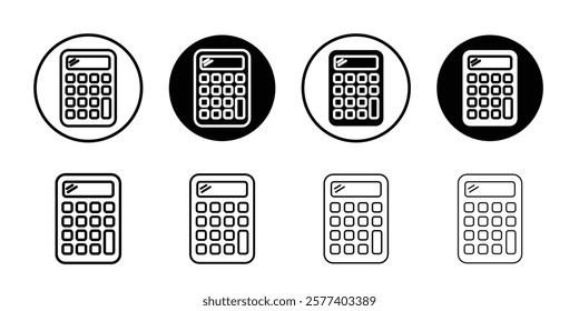 Calculator icon Vector logo set flat