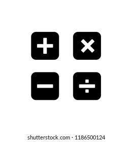 Calculator icon vector logo template