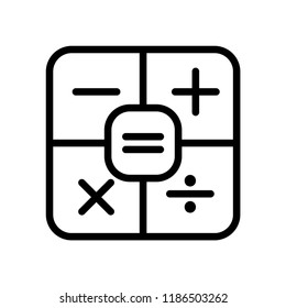 Calculator icon vector logo template