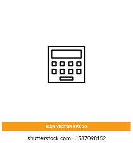Calculator icon vector logo template design element