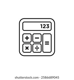 Calculator Icon Vector Logo Template