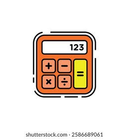 Calculator Icon Vector Logo Template