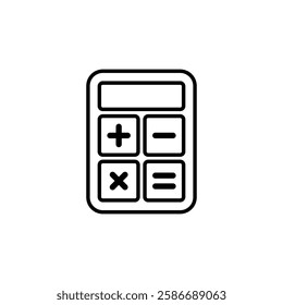 Calculator Icon Vector Logo Template