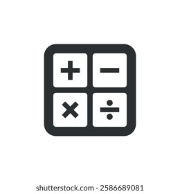 Calculator Icon Vector Logo Template