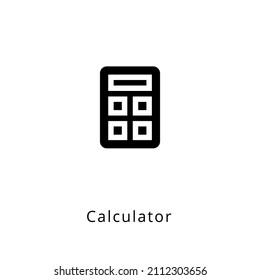 calculator icon in vector. Logotype