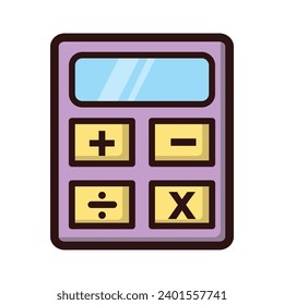 Calculator icon vector on trendy design