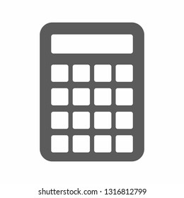 Calculator icon vector on white background