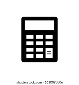 Calculator icon vector on white background, business sign