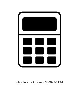 Calculator icon vector on white background