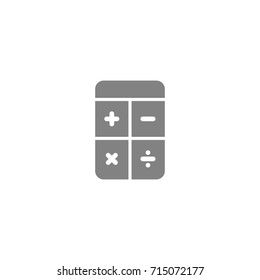 Calculator icon, Vector on white background
