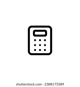 Calculator icon vector,  outline icon vector for web and mobile apps