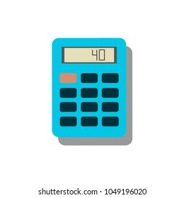 Calculator icon vector. Savings, finances sign isolated on white, economy concept, Trendy Flat style for graphic design, Web site, UI. EPS10