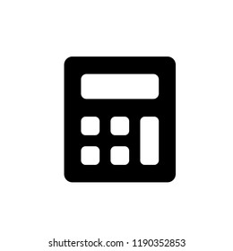 Calculator icon vector. Savings, finances sign isolated on white, economy concept, Trendy Flat style for graphic design, Web site, UI.