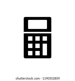 Calculator icon vector. Savings, finances sign isolated on white, economy concept, Trendy Flat style for graphic design, Web site, UI.