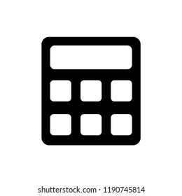 Calculator icon vector. Savings, finances sign isolated on white, economy concept, Trendy Flat style for graphic design, Web site, UI. EPS10